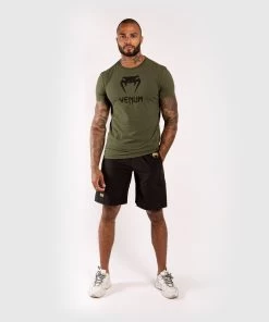Venum Vechtsport Kleding Classic T Shirt Khaki -Boksen Winkel venum venum vechtsport kleding classic t shirt kha 1
