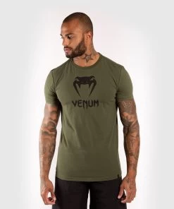 Venum Vechtsport Kleding Classic T Shirt Khaki -Boksen Winkel venum venum vechtsport kleding classic t shirt kha 4