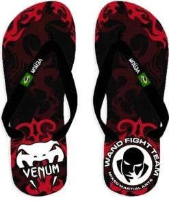 Venum Wand Inferno Sandalen Slippers Zwart Rood