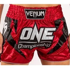 Venum X ONE FC Muay Thai Kickboks Broekje Rood -Boksen Winkel venum venum x one fc muay thai kickboks broekje ro 4