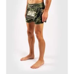 Venum X ONE FC Muay Thai Short Khaki Gold -Boksen Winkel venum venum x one fc muay thai short khaki gold 2