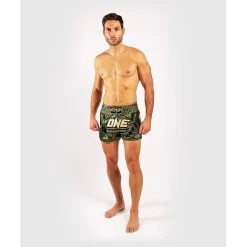 Venum X ONE FC Muay Thai Short Khaki Gold -Boksen Winkel venum venum x one fc muay thai short khaki gold 8