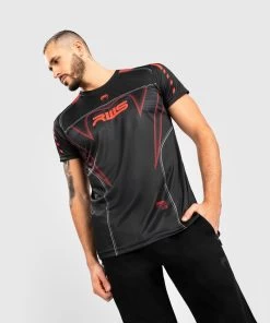 Venum X RWS Dry Tech Training T-shirt Zwart Rood -Boksen Winkel venum venum x rws dry tech training t shirt zwart 2