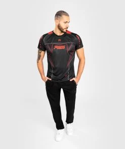Venum X RWS Dry Tech Training T-shirt Zwart Rood -Boksen Winkel venum venum x rws dry tech training t shirt zwart 5